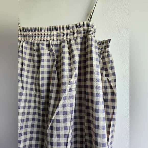 NWT! WeWoreWhat, Smocked Midi, Gingham, Whispering White, Size XL - Picture 11 of 11